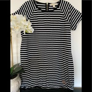 Michael Kors black and white stripes Dress SZ XL